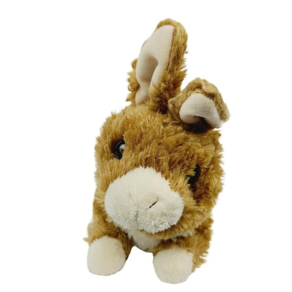 Easter Bunny 10 in Plush Cotton Tail Rabbit Spring Realistic Stuffed Animal Toy - Picture 3 of 8